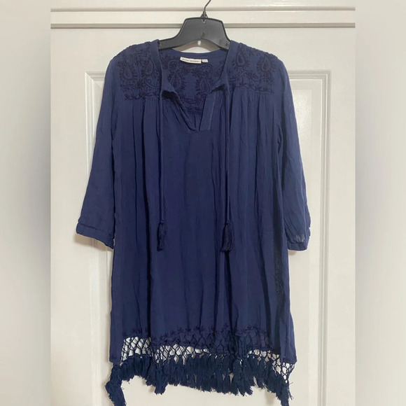 Roller Rabbit Navy Tassel Tunic - Picture 1 of 6